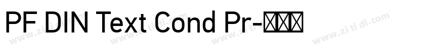 PF DIN Text Cond Pr字体转换